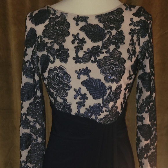 💋 Ralph Lauren Navy blue sequin dress💋 - Picture 2 of 9